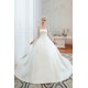 Romantic Lace Long Sleevess Princess Satin Wedding Dress