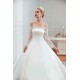 Romantic Lace Long Sleevess Princess Satin Wedding Dress