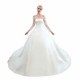 Romantic Lace Long Sleevess Princess Satin Wedding Dress