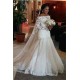 Tulle Floor Length Mermaid Off the Shoulder Long Sleevess Lace Wedding Dresses