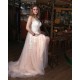 Classic V Neck A line Wedding DressTulle Lace Appliques Simple Side Split