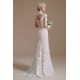 High Collar Lace Long Cap Sleeves Mermaid Wedding Dress | Ballbella Design