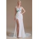 High Split Spaghetti strap Court Wedding Dress | Ballbella Design