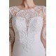 Jewel Lace Long Sleeves Mermaid Wedding Dress | Ballbella Design