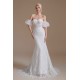 Sweetheart Detachable Bubble Sleeves Lace Mermaid Wedding Dress | Ballbella Design