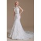 Jewel Lace Cap Sleeves Lace Mermaid Wedding Dress | Ballbella Design