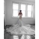 Romantic Sweetheart Lace White Sheer Wedding Dress Mermaid Bridal Gown