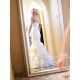 Court Train Mermaid Sleeveless Sweetheart Ruffless Satin Wedding Dresses
