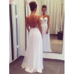 Tulle Floor Length Ruffless A Line Sleeveless Sweetheart Wedding Dresses