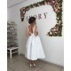 V neck White Pleats Sleeveless Short Summer Beach Wedding Dresses