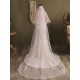 Lace One-Tier Tulle Veils Applique Waterfall Wedding Veils