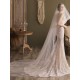 Lace One-Tier Tulle Veils Applique Waterfall Wedding Veils