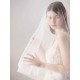 Ivory Tulle One Tier Middle-length Wedding Veil