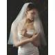 Classic Two Tier Tulle Cut Edge Wedding Veils