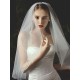 Classic Two Tier Tulle Cut Edge Wedding Veils