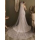 White Waterfall Wedding Veils One-Tier Tulle Bridal Veil