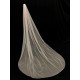 White Waterfall Wedding Veils One-Tier Tulle Bridal Veil