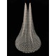 Water Waterfall One-Tier Flowers Tulle Wedding Veils