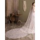 Water Waterfall One-Tier Flowers Tulle Wedding Veils