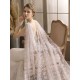 Water Waterfall One-Tier Flowers Tulle Wedding Veils