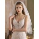 White Tulle Wedding Veils Two-Tier Lace Drop Bridal Veils