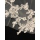 White Tulle Wedding Veils Two-Tier Lace Drop Bridal Veils