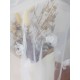 Classic Ivory Two-Tier Flowers Tulle Cut Edge Wedding Veils