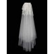 Classic Ivory Two-Tier Lace Tulle Cut Edge Wedding Veils