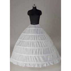 White Taffeta Full Gown Slip Bridal crinoline Wedding Petticoat