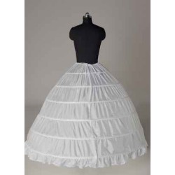 White Taffeta Full Gown Slip Bridal crinoline Wedding Petticoat