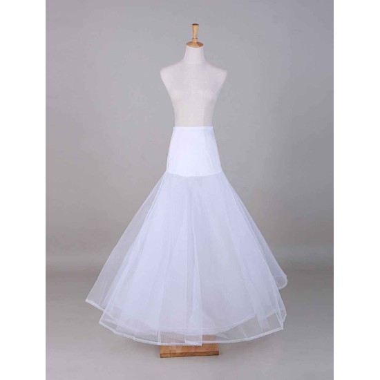 White Tulle A-Line Slip One Size Wedding Petticoat