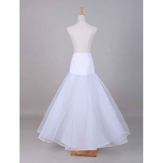 White Tulle A-Line Slip One Size Wedding Petticoat