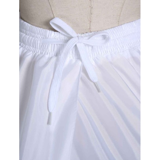 White Ball Gown Slip 1 tier Bridal Hoop Skirt Wedding Petticoat