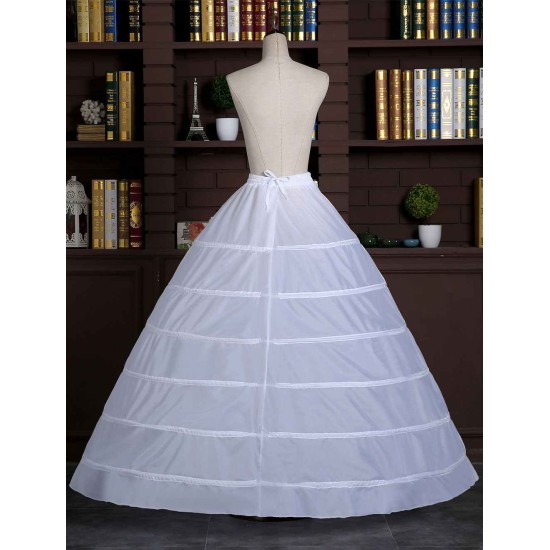 White Ball Gown Slip 1 tier Bridal Hoop Skirt Wedding Petticoat