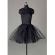 Short Black Taffeta A Line Boneless Two Tier Wedding Petticoats