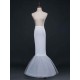 Ivory Tulle Long Mermaid 1 Layer 2 Hoop Wedding Petticoat