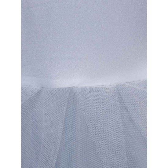 Ivory Tulle Long Mermaid 1 Layer 2 Hoop Wedding Petticoat