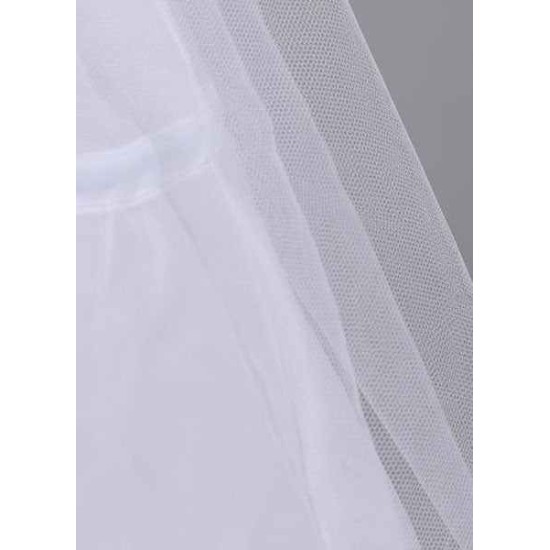 Tulle Ivory A Line Layer 3 Hoop Wedding Petticoat