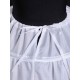 White Long White Full Gown 6 Hoop Bridal Crinoline Slip Wedding Petticoat