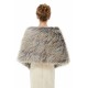 Brown Faux Fur Shawl For Bride For Winter