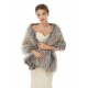 Brown Faux Fur Shawl For Bride For Winter