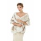 Warm Light Brown Wedding Wraps Faux Fur Bridal Cover Up