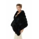 Faux Fur Wrap Black Women Faux Fur Shawl Wedding Wraps