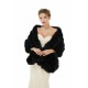 Faux Fur Wrap Black Women Faux Fur Shawl Wedding Wraps