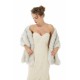 Faux Fur Shawl Gray Women's Winter Poncho