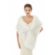 Light Gray Wedding Wrap Accessories Faux Fur Bridal Cover Ups