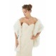 Light Gray Wedding Wrap Accessories Faux Fur Bridal Cover Ups