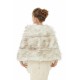 Light Brown Wedding Wrap Faux Fur Sleeveless Open Front Bridal Shawl