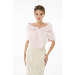 Elegant Turnover Collar Wedding Shawl Sleeveless Bridal Covers