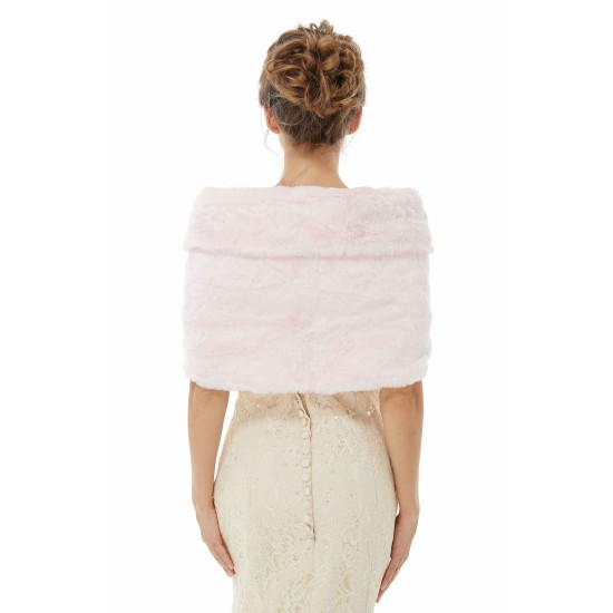 Elegant Turnover Collar Wedding Shawl Sleeveless Bridal Covers